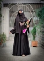 Butterfly Borka – Premium Dubai Cherry Fabric - Image 4