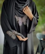 Butterfly Borka – Premium Dubai Cherry Fabric - Image 2