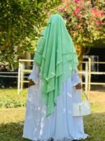 ৩ পার্ট ইনস্ট্যান্ট রেডি হিজাব – প্রিমিয়াম শিফন জর্জেট - Image 3