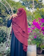 ৩ পার্ট ইনস্ট্যান্ট রেডি হিজাব – প্রিমিয়াম শিফন জর্জেট - Image 6