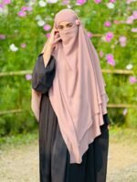 ২ পার্ট ইনস্ট্যান্ট রেডি হিজাব – প্রিমিয়াম শিফন জর্জেট - Image 9