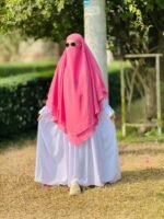 ২ পার্ট ইনস্ট্যান্ট রেডি হিজাব – প্রিমিয়াম শিফন জর্জেট - Image 6