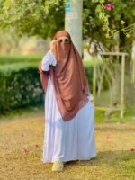 ২ পার্ট ইনস্ট্যান্ট রেডি হিজাব – প্রিমিয়াম শিফন জর্জেট - Image 4