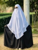 ২ পার্ট ইনস্ট্যান্ট রেডি হিজাব – প্রিমিয়াম শিফন জর্জেট - Image 3